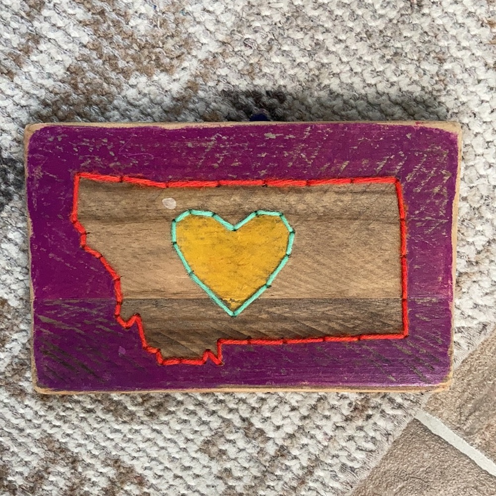Montana Heart Sign from Etsy